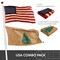 G128 Combo Pack: American USA Flag ToughWeave Series 3x5 Ft Single Sided & An Appeal to Heaven Tea-Stained Flag Double Sided 3x5 Ft Double ToughWeave Pro Series | Both Embroidered Poly, Brass Grommets